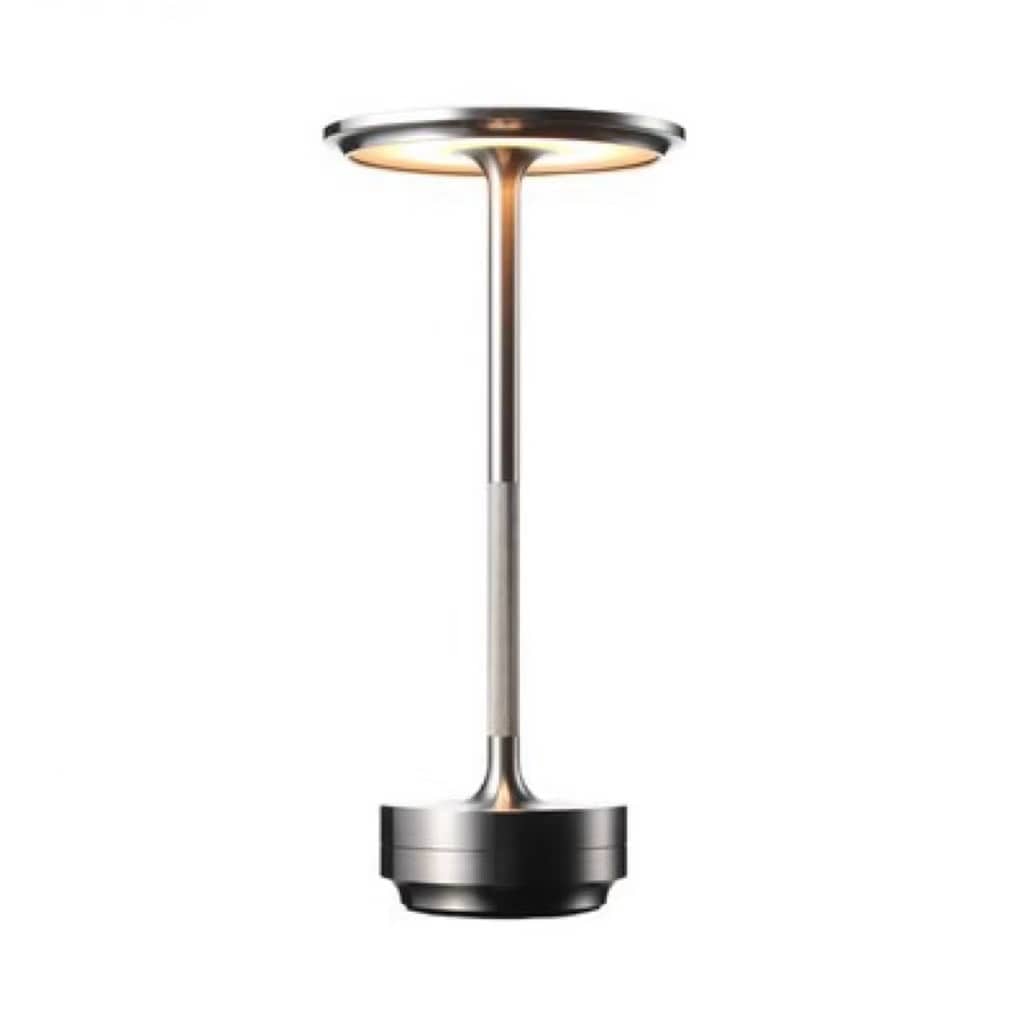 Lampe de Chevet Sans fil Métal - Scina Argent Au Bonheur la Lampe
