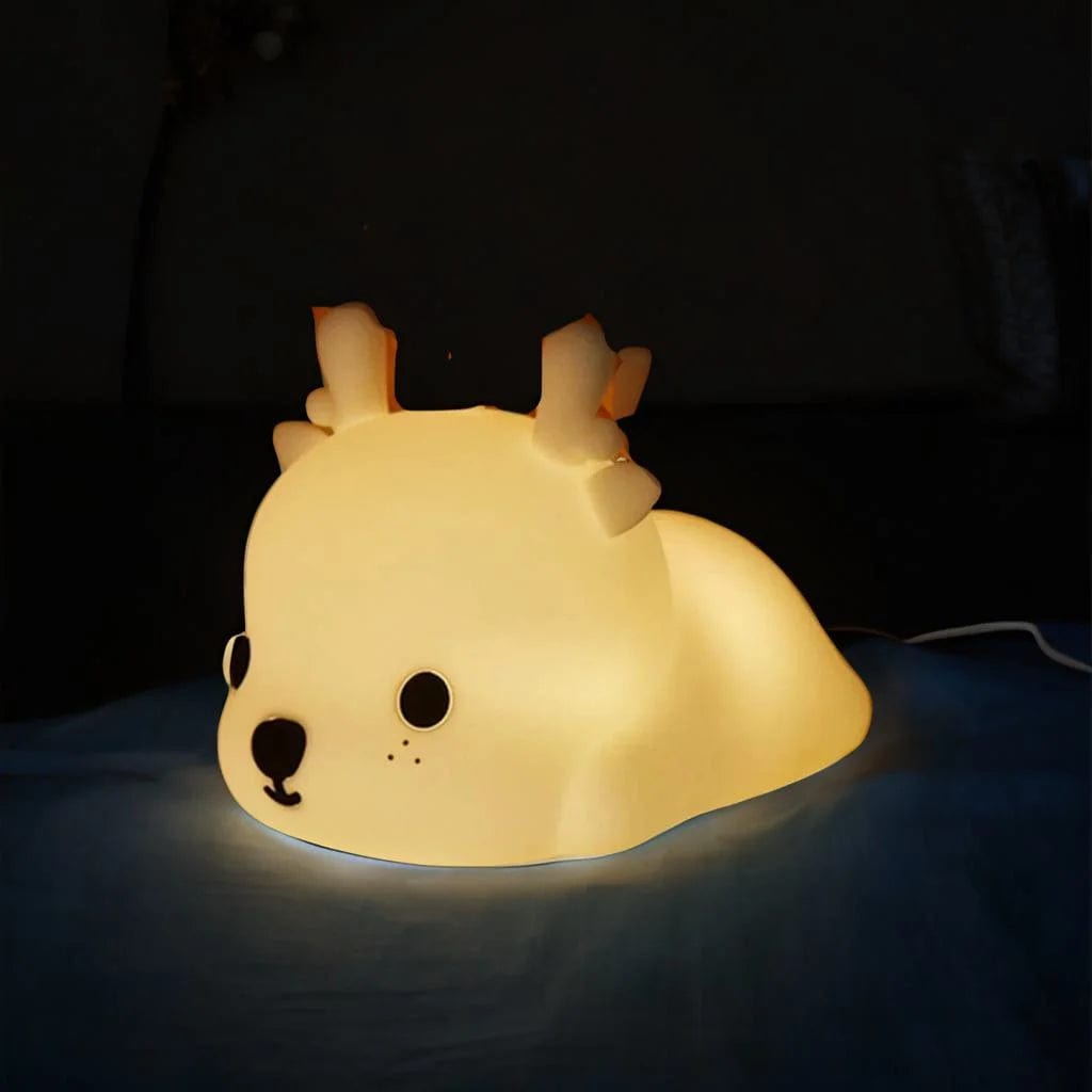 Lampe de Chevet Fille - Gamme Faune Chiot Au Bonheur la Lampe