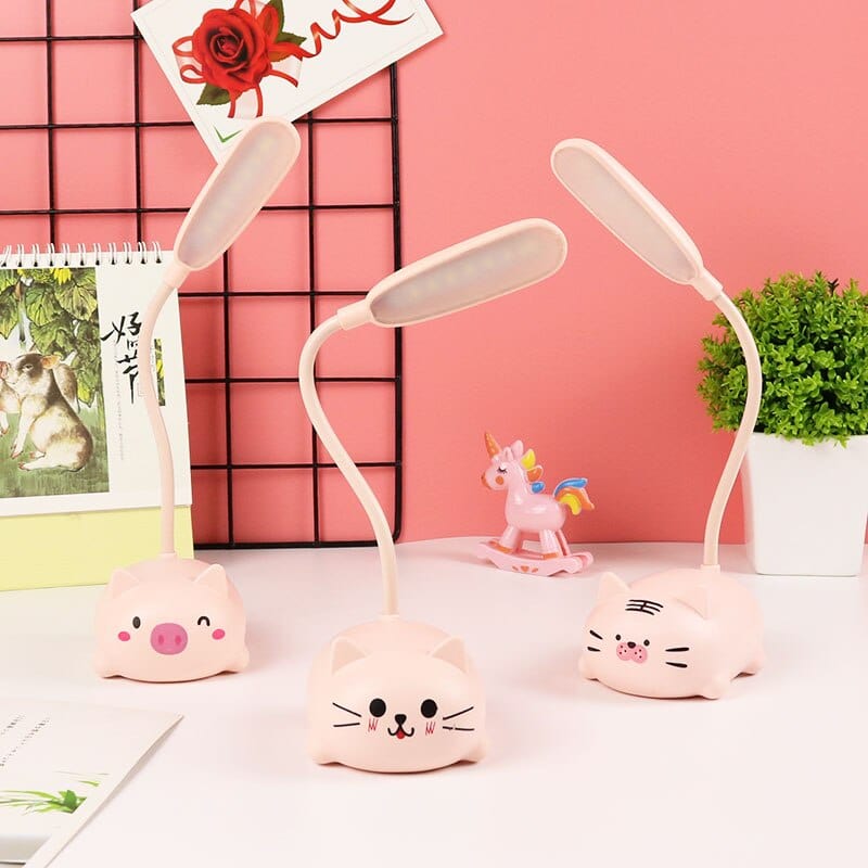 Lampe de Chevet Fille - Le Monde Rose Au Bonheur la Lampe