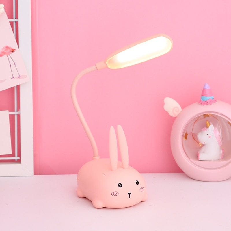Lampe de Chevet Fille - Le Monde Rose Au Bonheur la Lampe