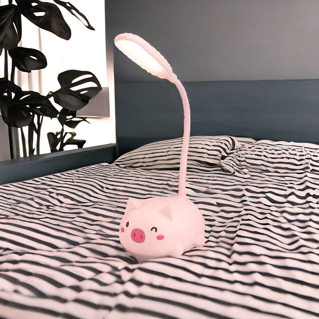 Lampe de Chevet Fille - Le Monde Rose Au Bonheur la Lampe