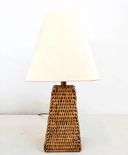 Lampe de Chevet en Rotin - Éclairéon Au Bonheur la Lampe
