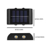 4LED solar wall lamp Au Bonheur la Lampe