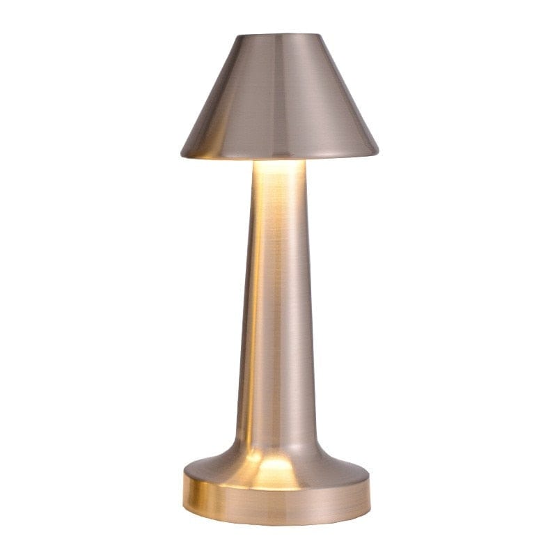 Lampe de Chevet Métal - Glamlumière A- Argent Au Bonheur la Lampe