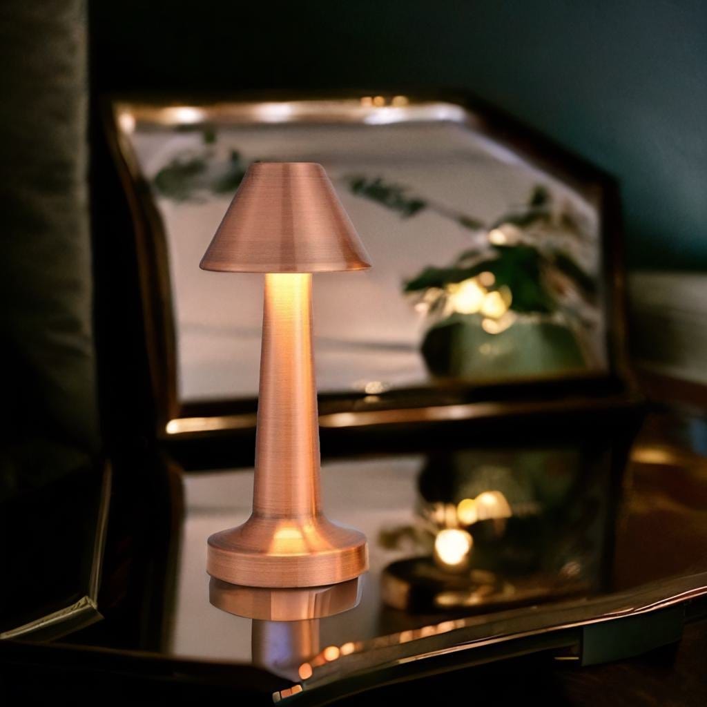 Lampe de Chevet Métal - Glamlumière A- Rose Au Bonheur la Lampe