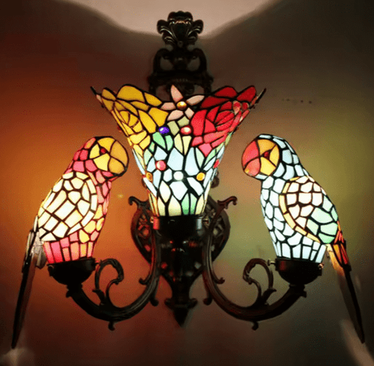 Applique Tiffany - Perroqua Au Bonheur la Lampe