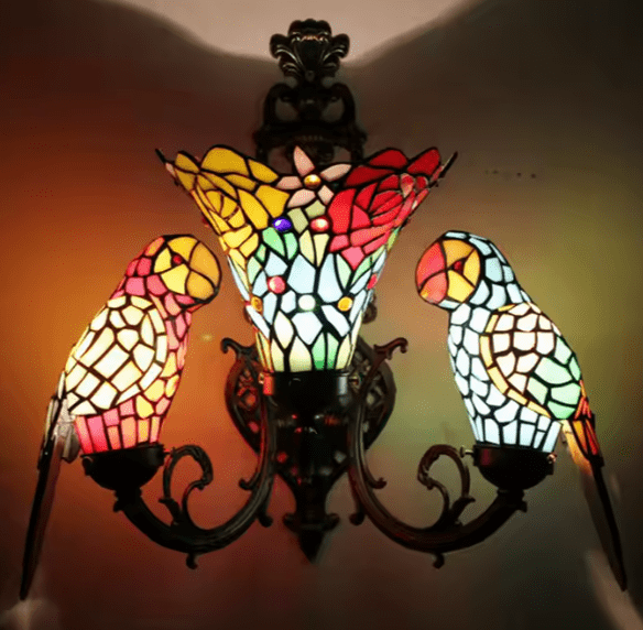 Applique Tiffany - Perroqua Au Bonheur la Lampe