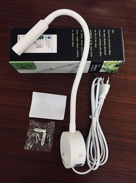 Lampe de Chevet Liseuse - Luminexis Argent / Chaude Au Bonheur la Lampe