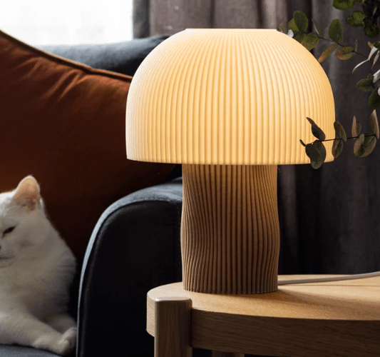 Lampe Champignon Artisanale - Blomia Beige Au Bonheur la Lampe