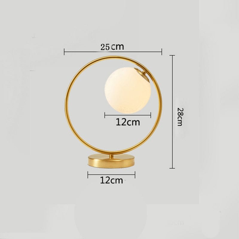 Lampe de Chevet Ronde - Chanlia Blanc Froid Au Bonheur la Lampe