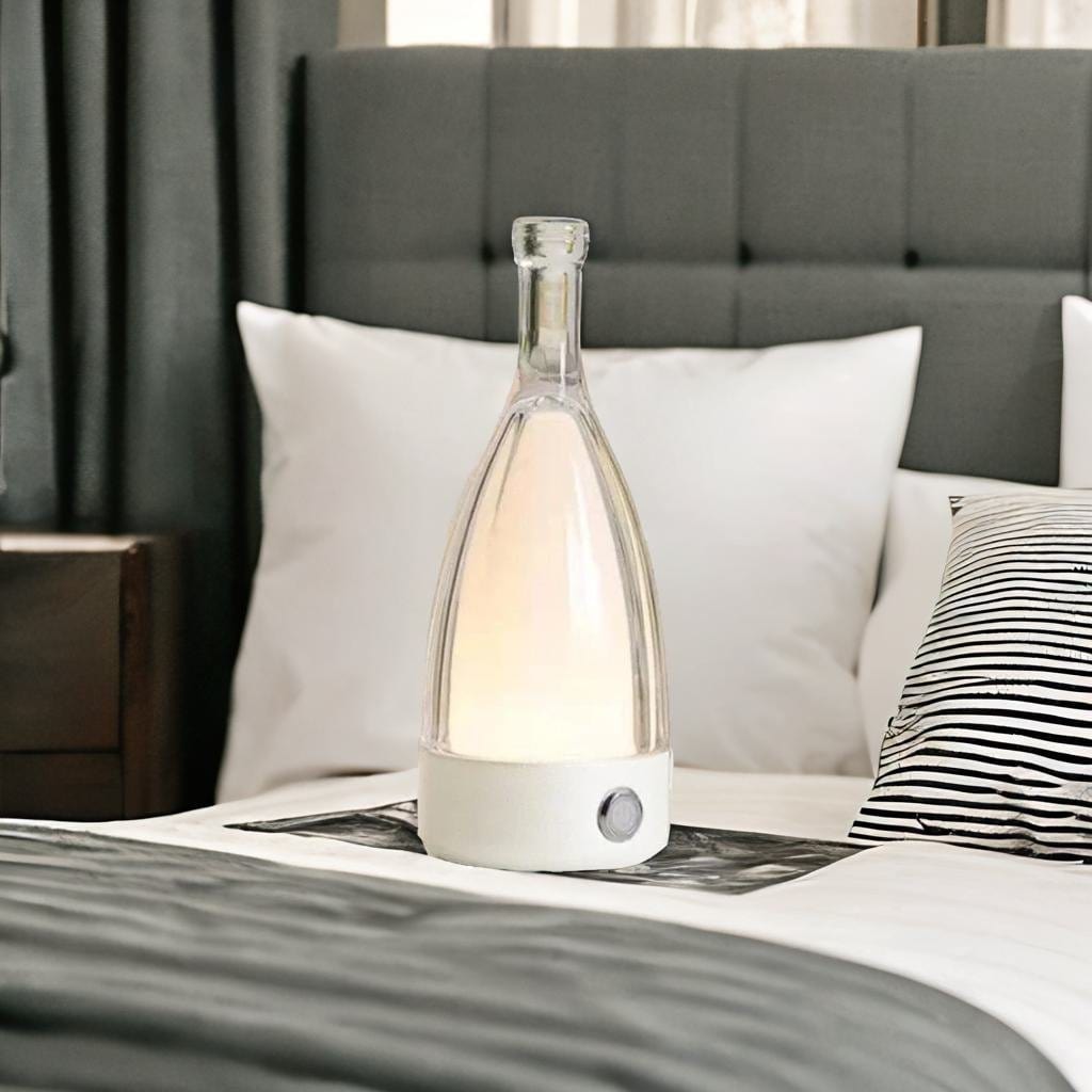 Lampe Chevet Moderne Originale - Pyra Blanc Au Bonheur la Lampe