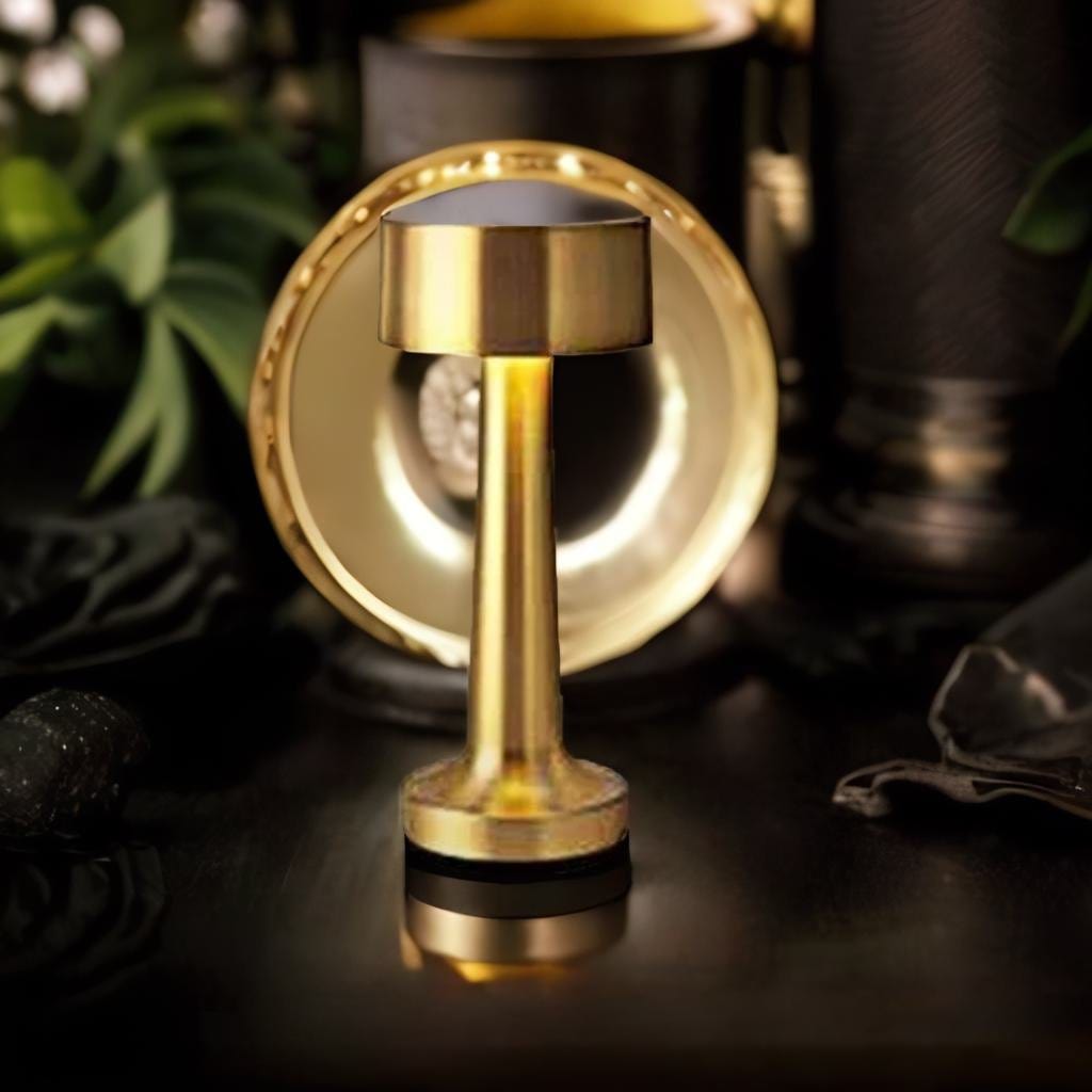 Lampe de Chevet Métal - Glamlumière C- Or Au Bonheur la Lampe