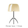 Chrome and Cream / Small 20x35cm Au Bonheur la Lampe