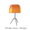 Chrome and orange / Small 20x35cm Au Bonheur la Lampe