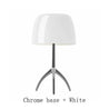 Chrome and white / Small 20x35cm Au Bonheur la Lampe