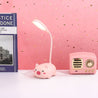 Lampe de Chevet Fille - Le Monde Rose Cochon Rose Au Bonheur la Lampe