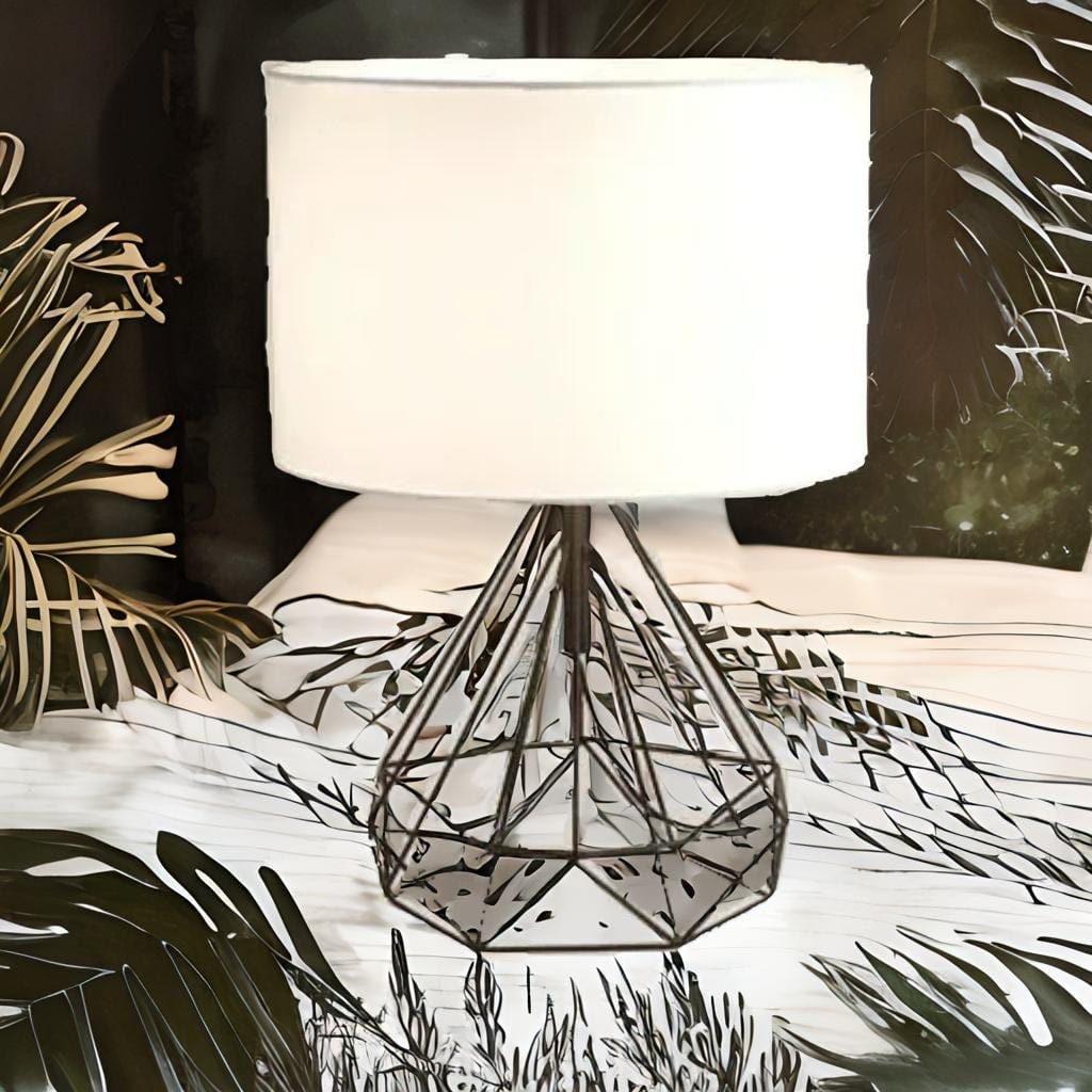 EU-Plug / Black White Au Bonheur la Lampe