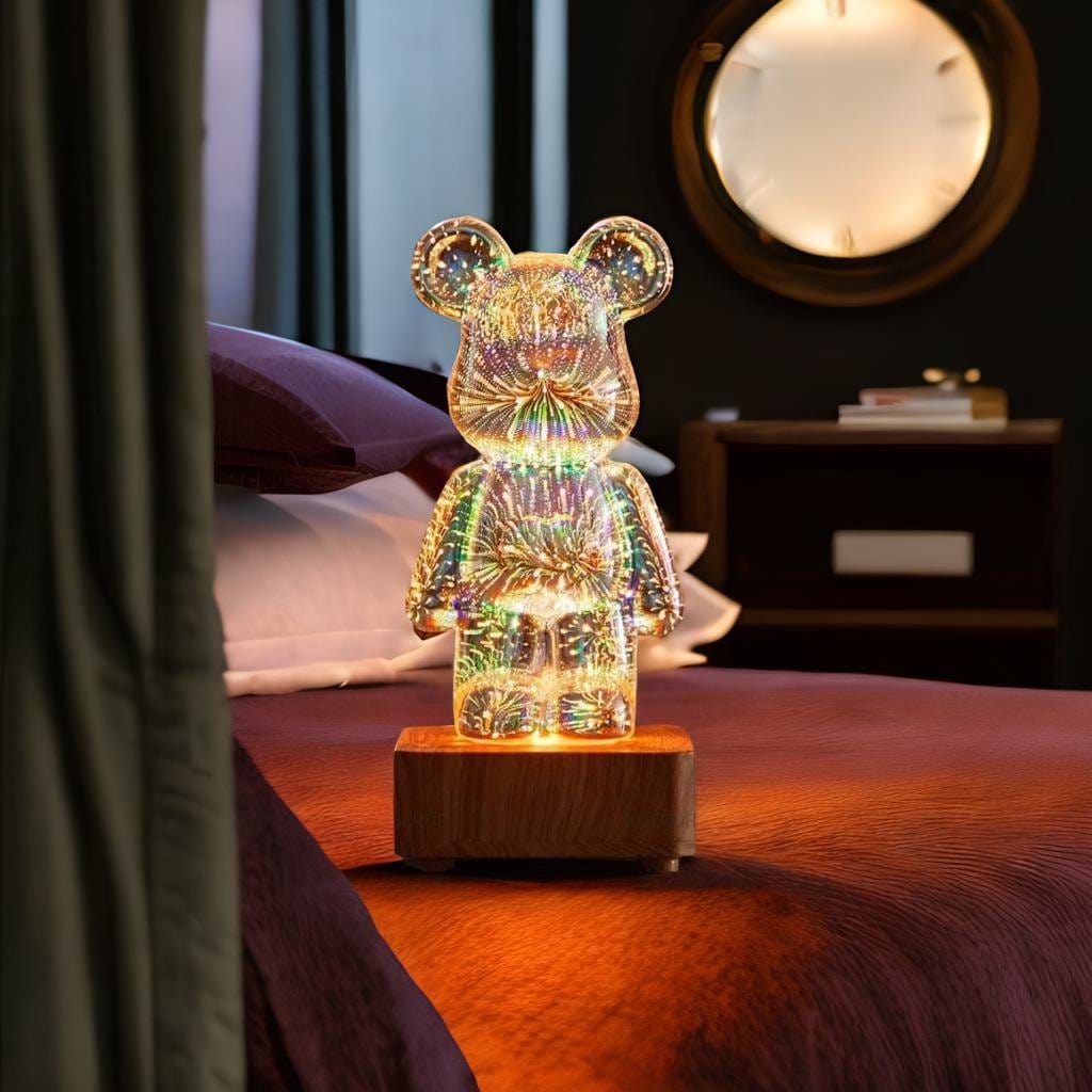 Lampe de Chevet Garçon - Nounourson Au Bonheur la Lampe