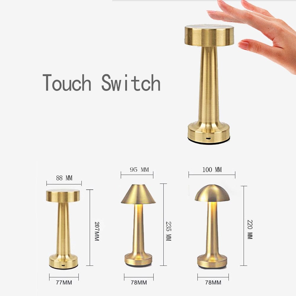 Lampe de Chevet Métal - Glamlumière Au Bonheur la Lampe