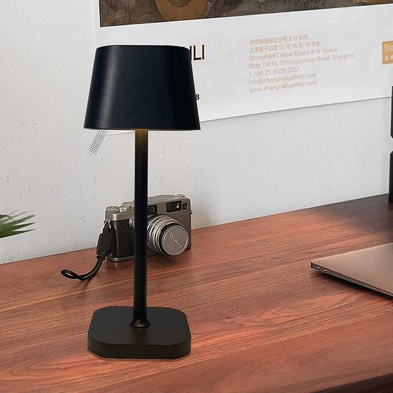 Lampe de Chevet Noire Design - Giamir – Au Bonheur la Lampe