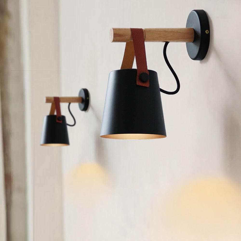 Lampe de Chevet Murale Bois - Brillomp Au Bonheur la Lampe