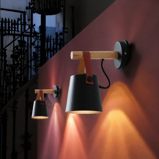 Lampe de Chevet Murale Bois - Brillomp Au Bonheur la Lampe