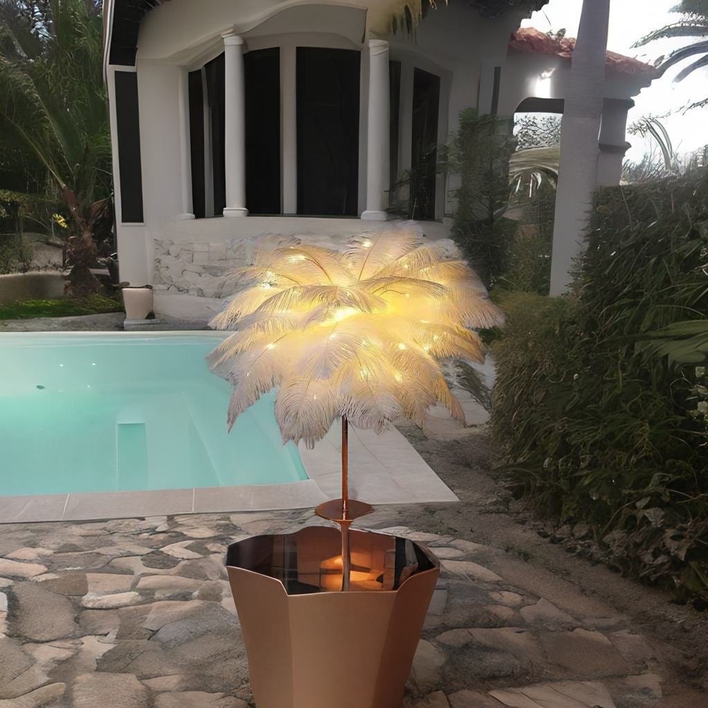 Lampe de chevet Plume Originale - Bird Au Bonheur la Lampe