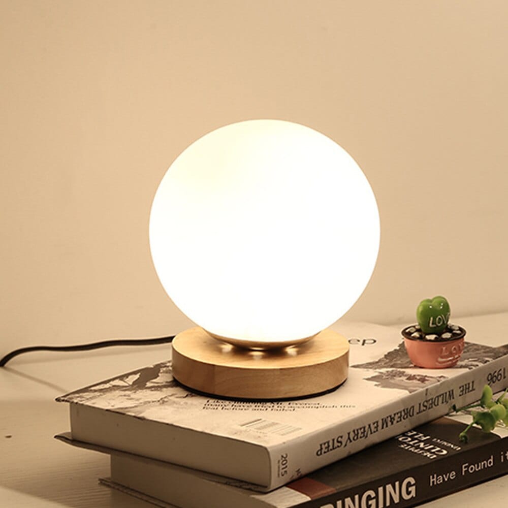 Lampe de Chevet Scandinave Bois - Luna Au Bonheur la Lampe