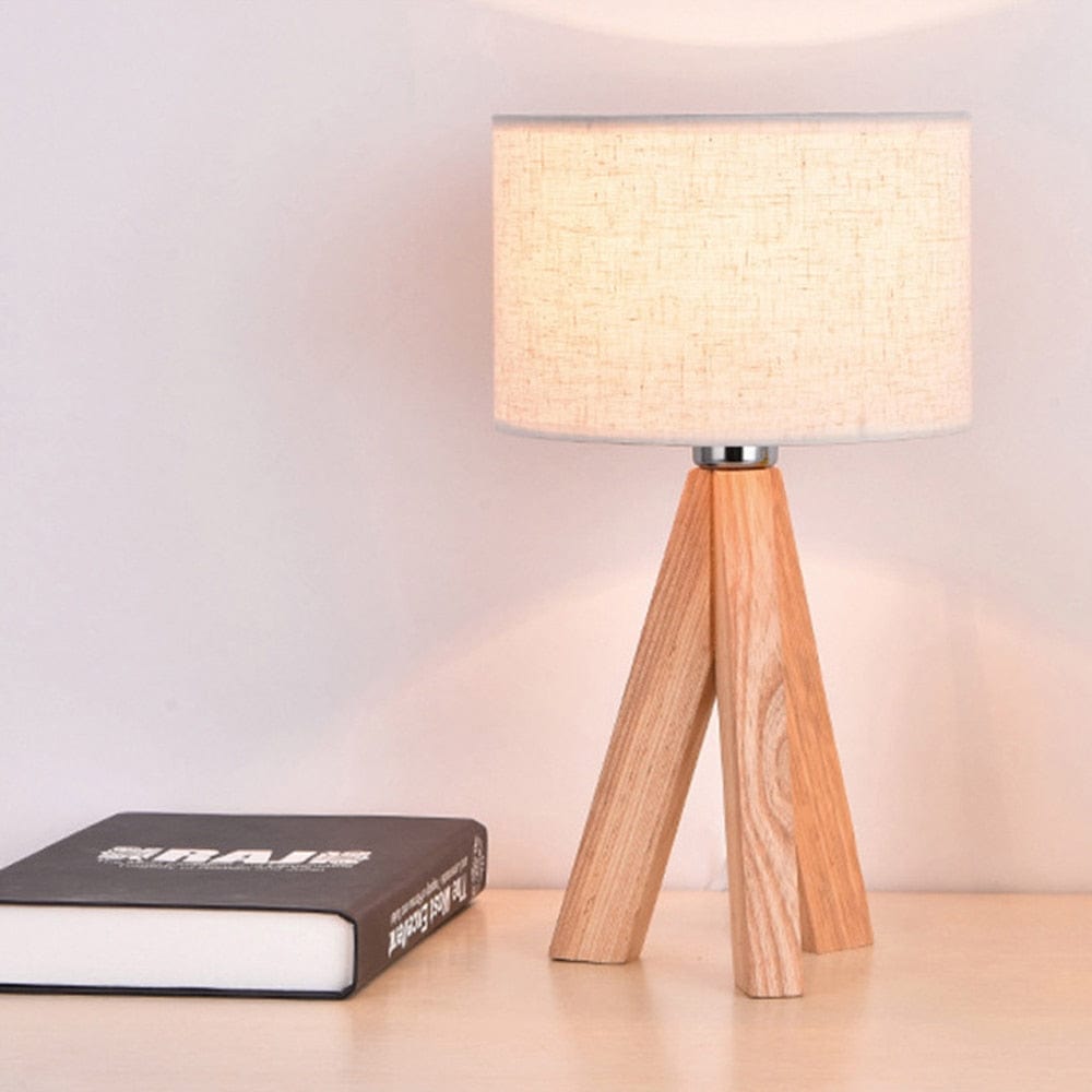 Lampe de Chevet Scandinave Bois - Mani Au Bonheur la Lampe