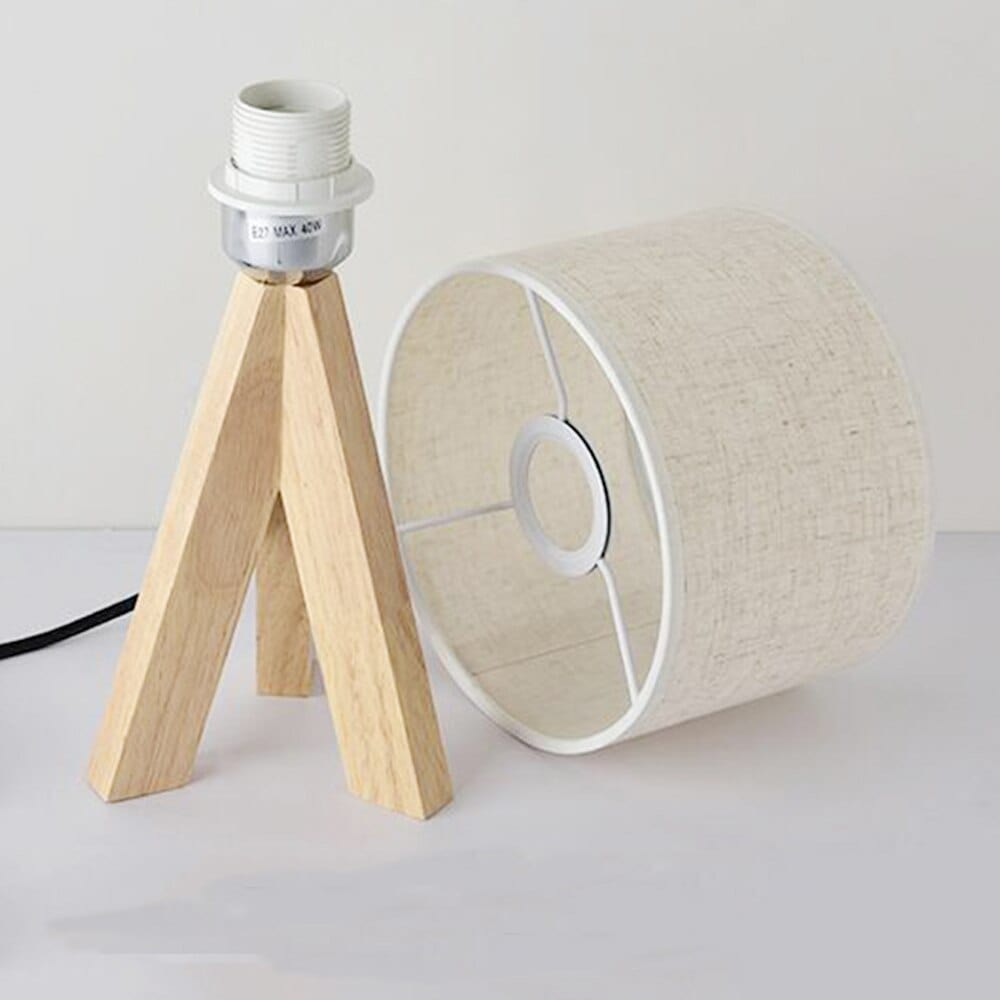 Lampe de Chevet Scandinave Bois - Mani Au Bonheur la Lampe