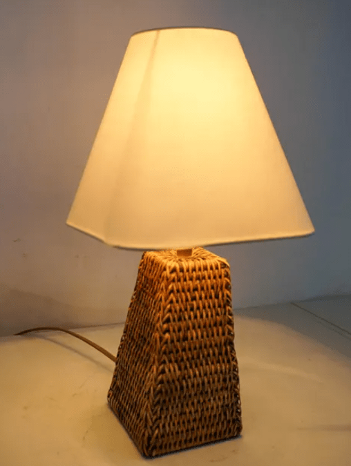 Lampe de Chevet en Rotin - Éclairéon Au Bonheur la Lampe
