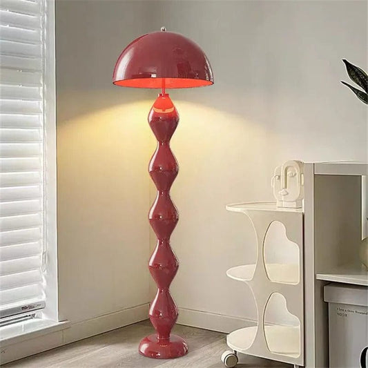 Lampe De Sol - Innovina Elle Est En Metal Couleur Rouge Telecommande Au Bonheur la Lampe