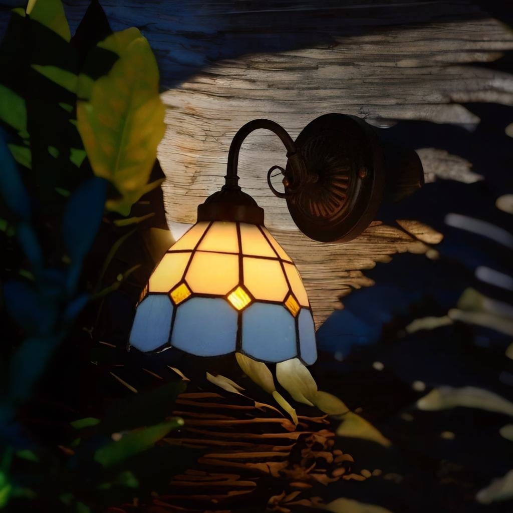 Lampe Tiffany - Bleuet Au Bonheur la Lampe