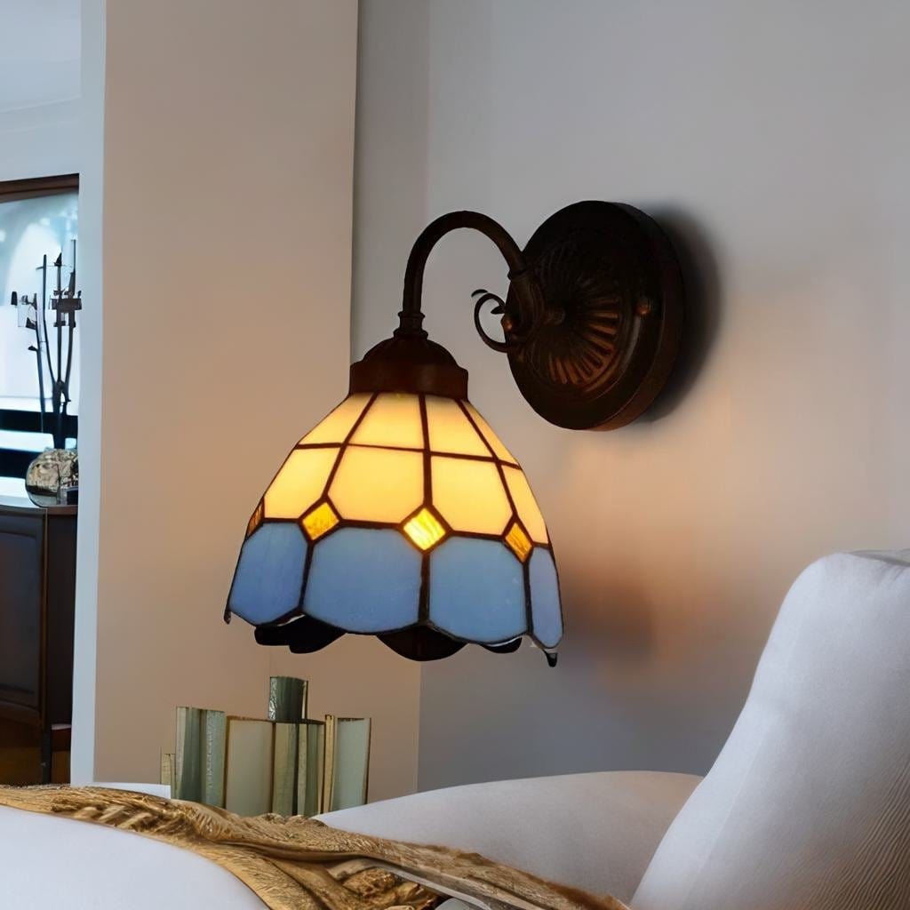 Lampe Tiffany - Bleuet Au Bonheur la Lampe