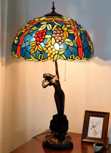 Lampe Tiffany - Danseuse Raisins Au Bonheur la Lampe