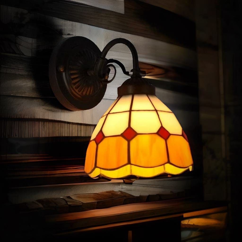 Lampe Tiffany - Orangeade Au Bonheur la Lampe