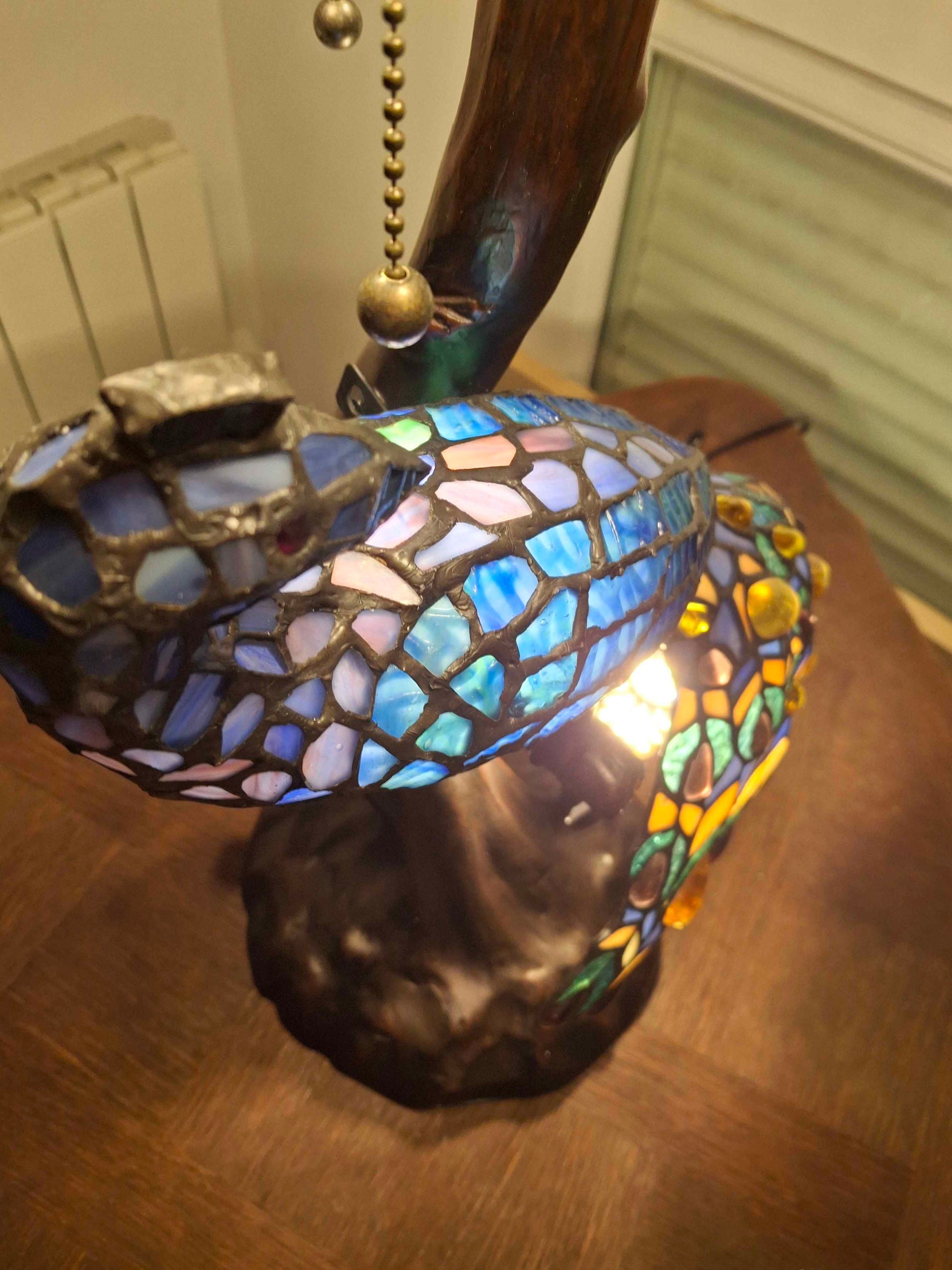 Lampe Tiffany - Paon Au Bonheur la Lampe