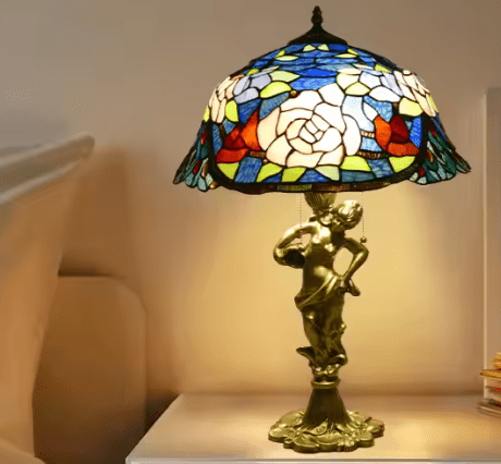 Lampe Tiffany Statumi Au Bonheur la Lampe