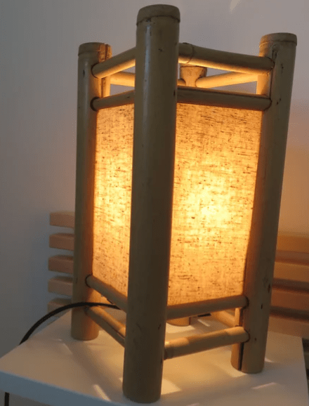 Lampe de Chevet en Bambou - Toili Au Bonheur la Lampe