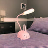 Lampe de Chevet Fille - Le Monde Rose Lapin Rose Au Bonheur la Lampe