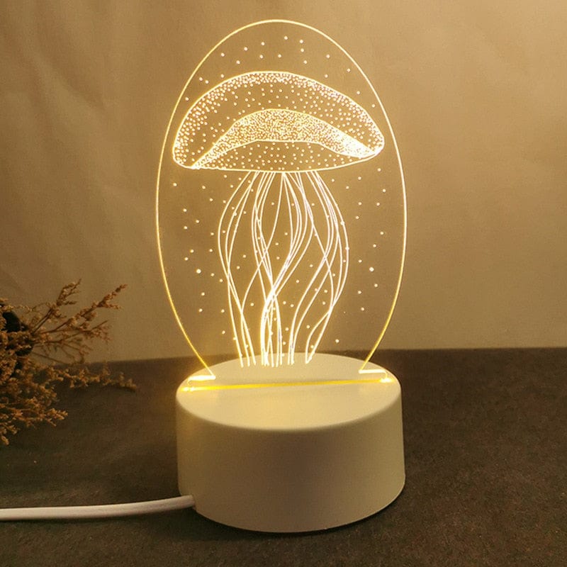 Lampe de Chevet Fille - Gamme Émojis Méduse Au Bonheur la Lampe