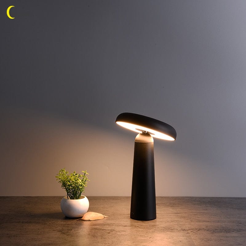 Lampe de Chevet sans Fil - Réflexa Noir Au Bonheur la Lampe