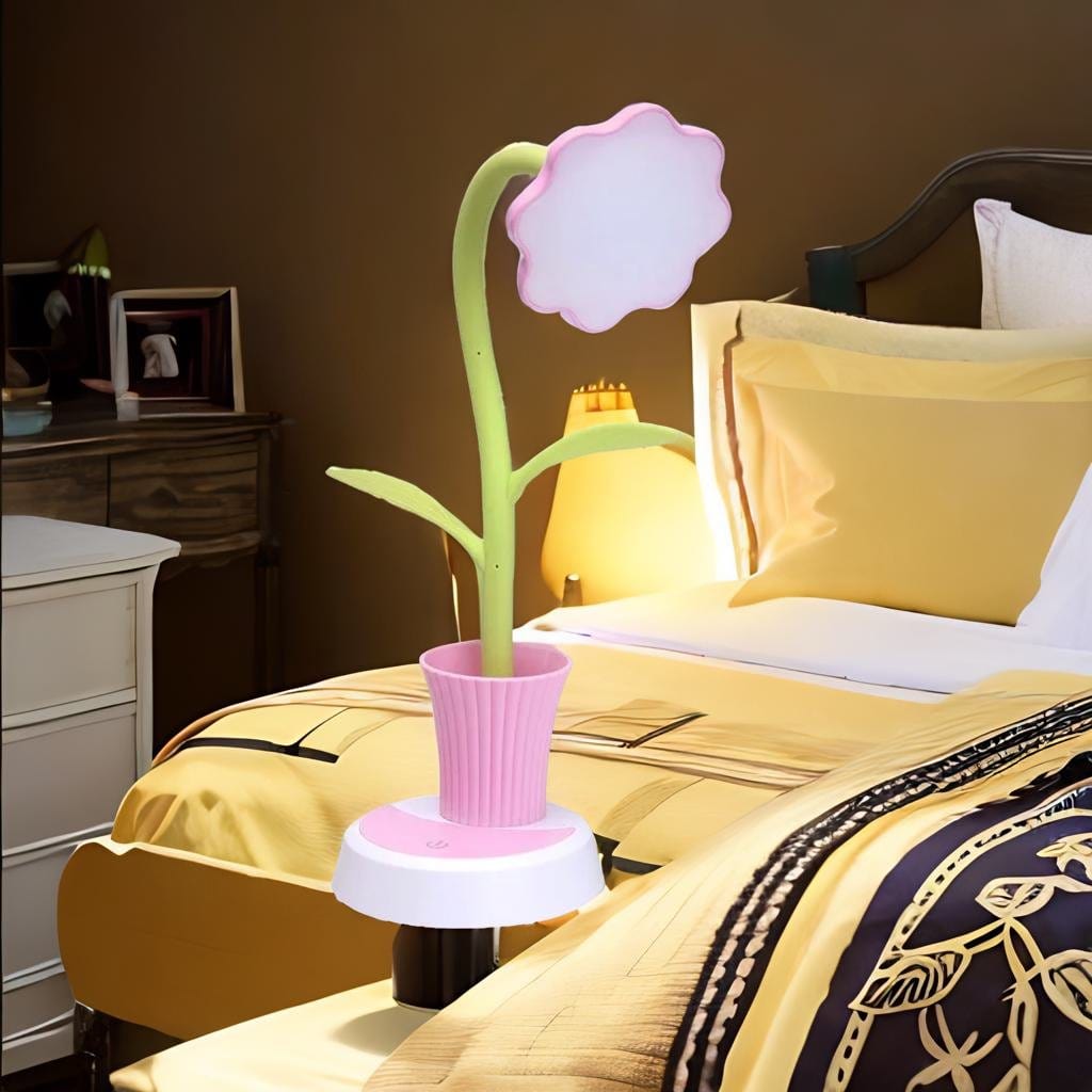 Lampe de Chevet Fille - Lumidore Rose Au Bonheur la Lampe