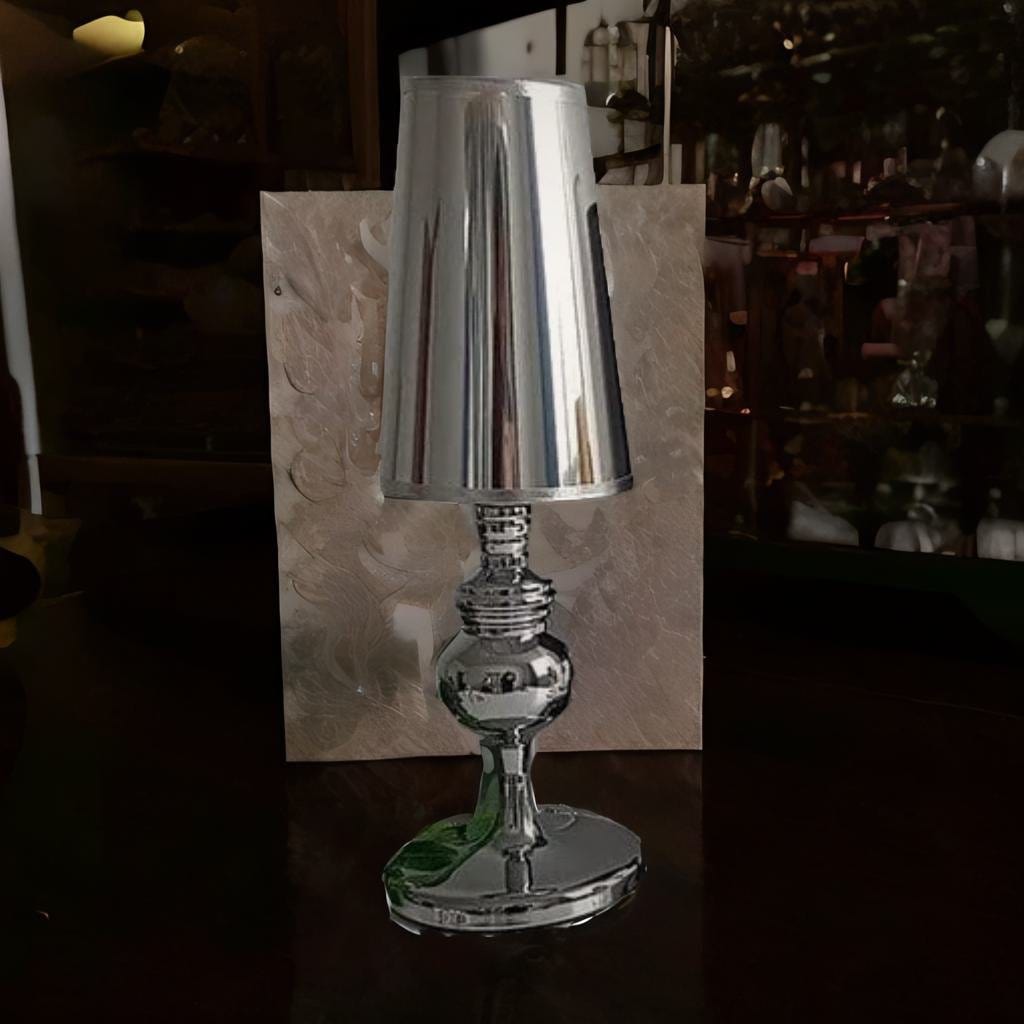 Silver / S / EU plug Au Bonheur la Lampe