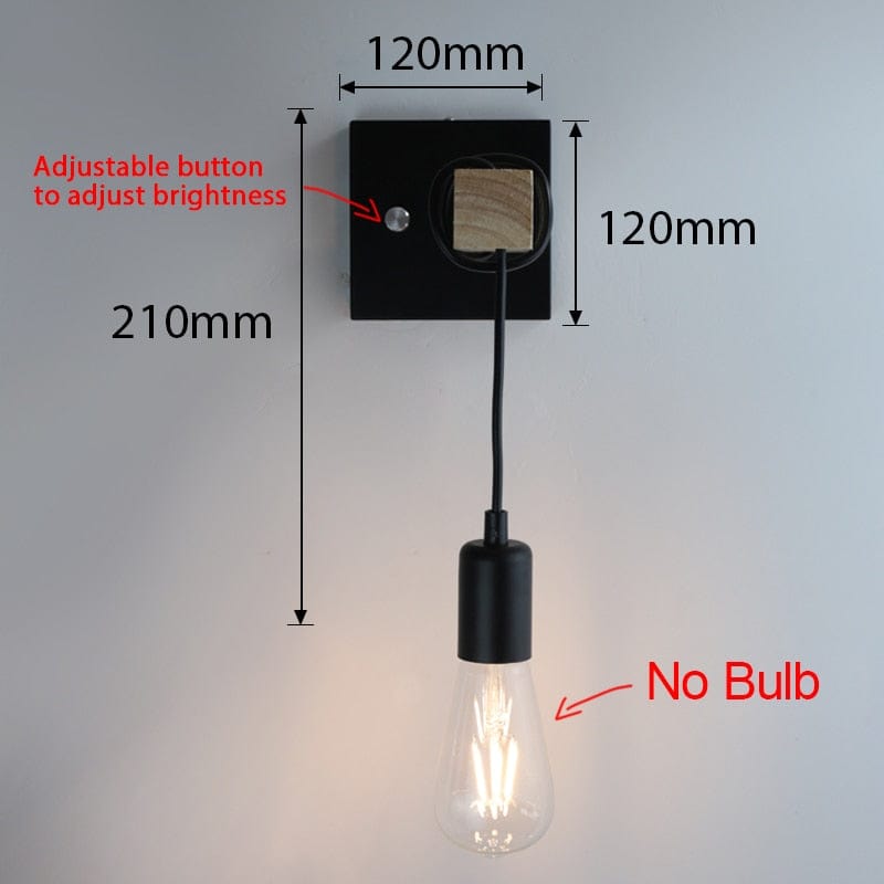 Lampe de Chevet Murale Vintage - Meto Style B avec base modifiable Au Bonheur la Lampe