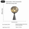 table lamp chrome / Warm White (2700-3500K) Au Bonheur la Lampe